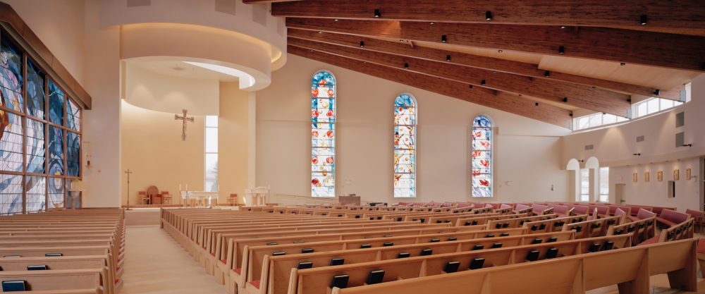 New Stained Glass, Furnishing, and Lighting for a Church Expansion